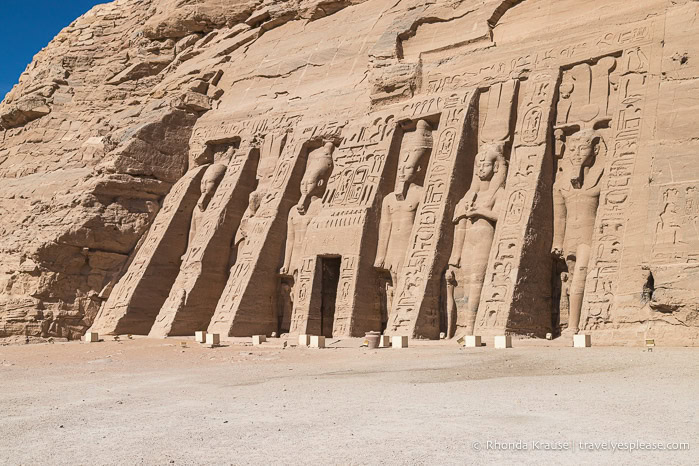 Temple of Hathor and Nefertari at Abu Simbel.