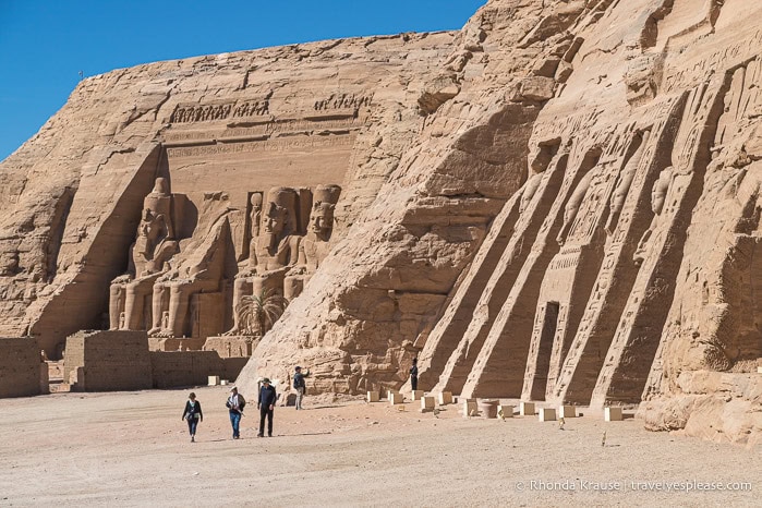 Rock cut temples of Abu Simbel.