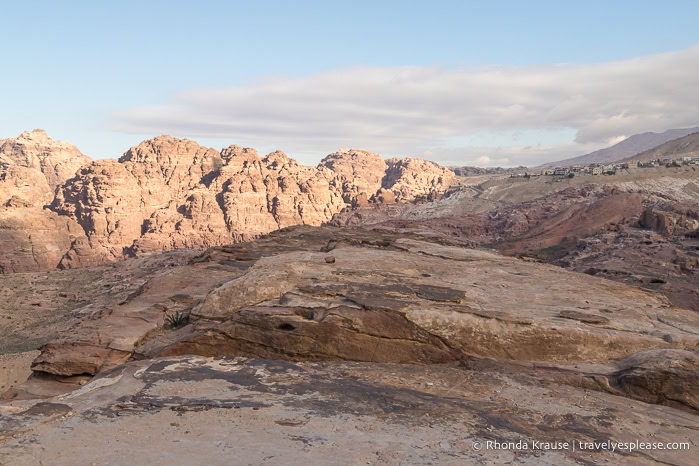View of the hills in Petra.
