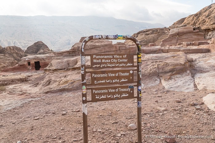 Trail sign.