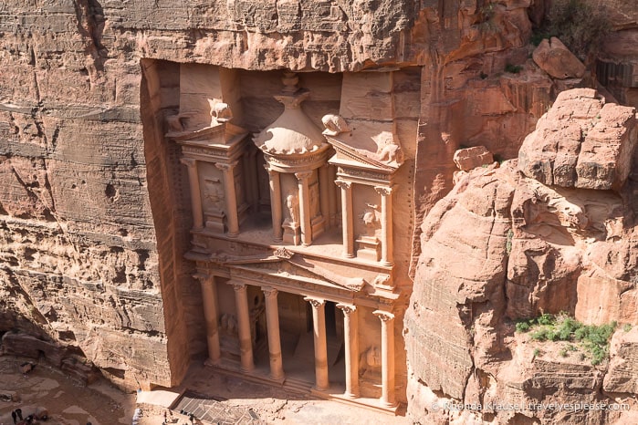 View of the Treasury from above.