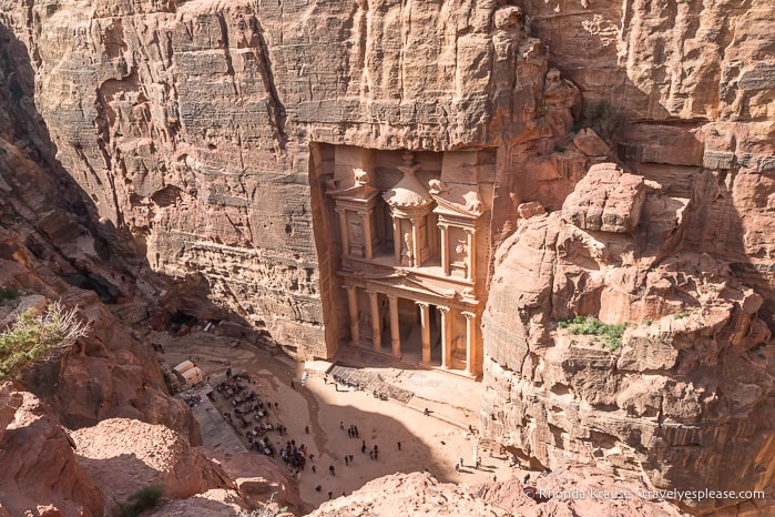Al-Khubtha Trail- Hiking to the Treasury From Above Viewpoint in Petra