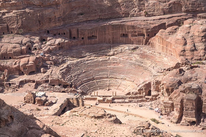 Petra's theatre from above.