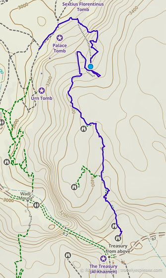 Track log/map of Al-Khubtha Trail.