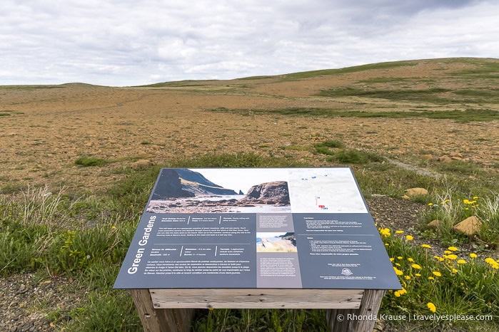 Information board at the trailhead.