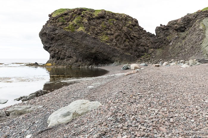 Rocks on the beach.