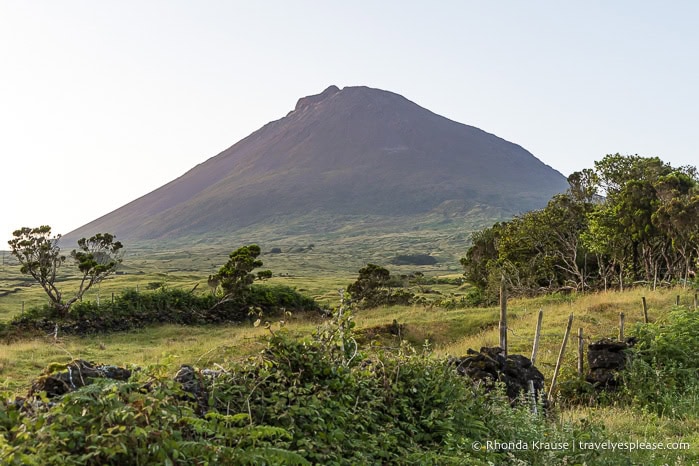 Morning light on Mt. Pico. 
