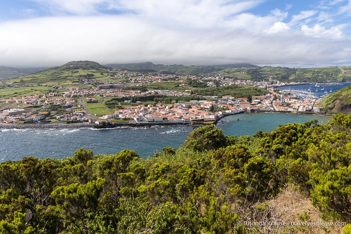 View of Horta on Faial Island