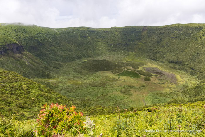 The impressive Faial Caldera should be included on an Azores itinerary. 