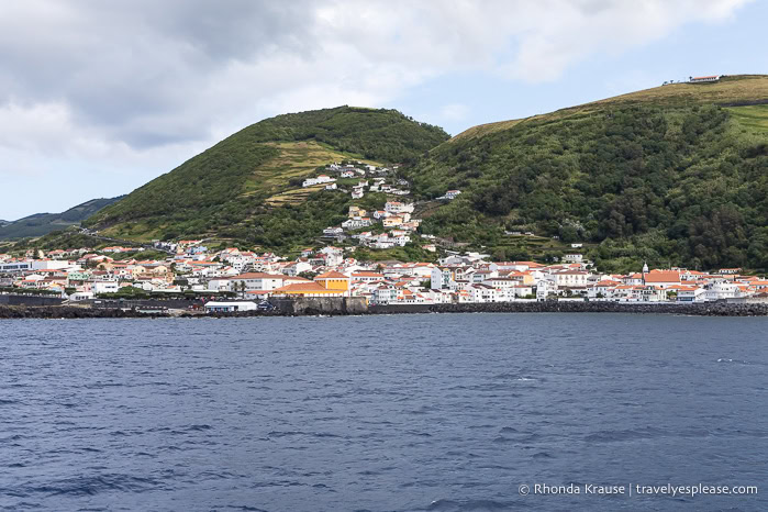Town of Velas beside the ocean. 