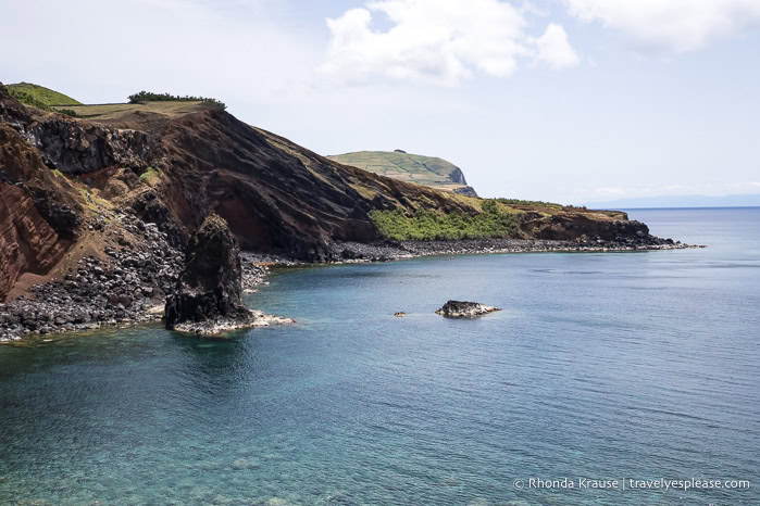 Cliffs at Porto Afonso. 