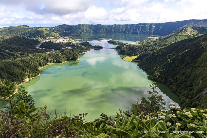 Sete Cidades crater lakes.